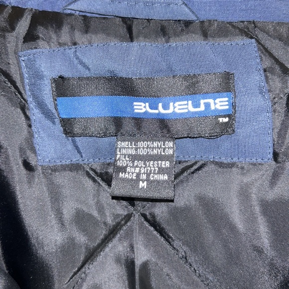 MENS VINTAGE (2003)  BLUELINE NHL COLUMBUS BLUE JACKETS WINTER COAT/ MED/NWOT - Picture 6 of 16